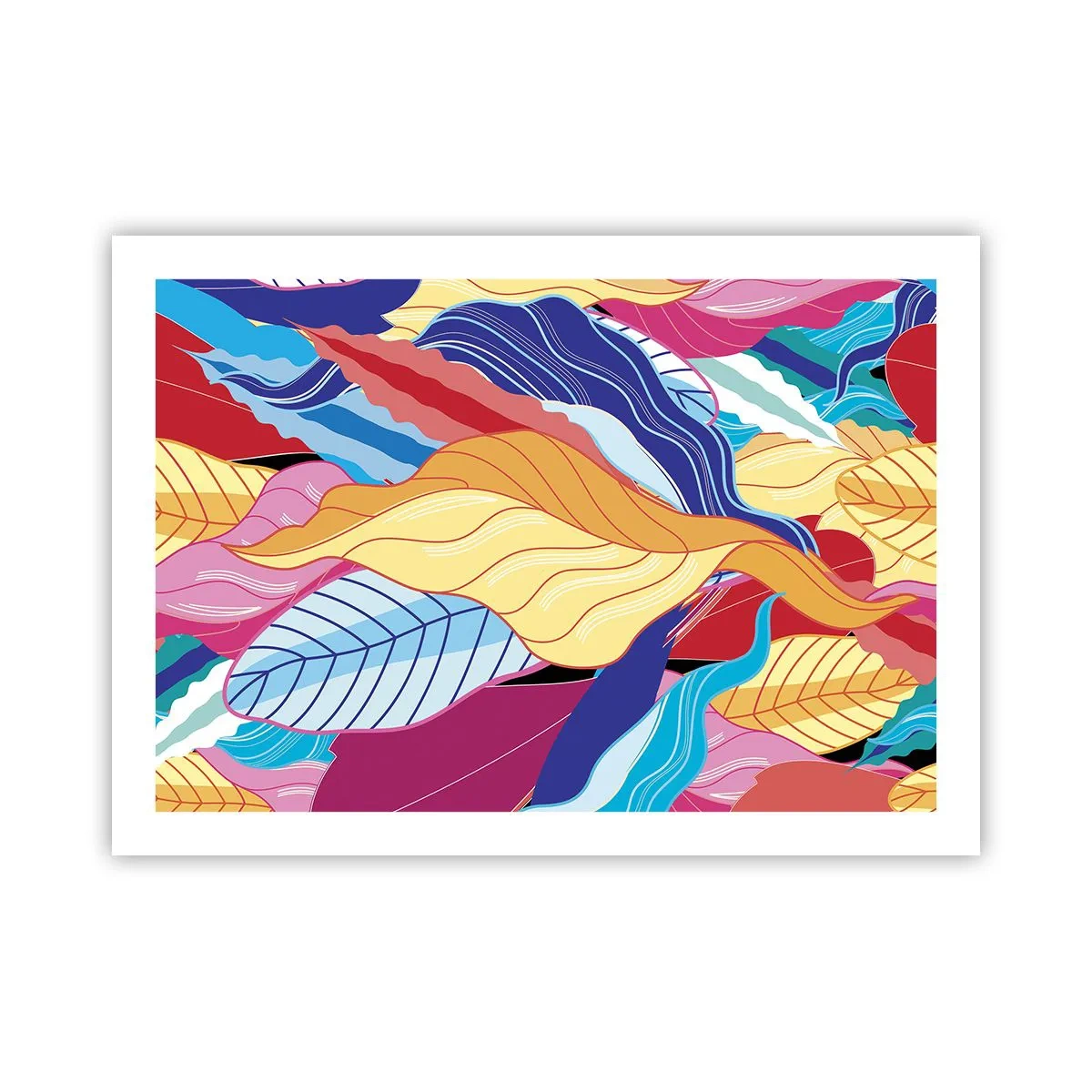Póster - Desorden colorido - 70x50 cm