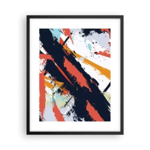 Póster en marco negro - Composición dinámica - 40x50 cm