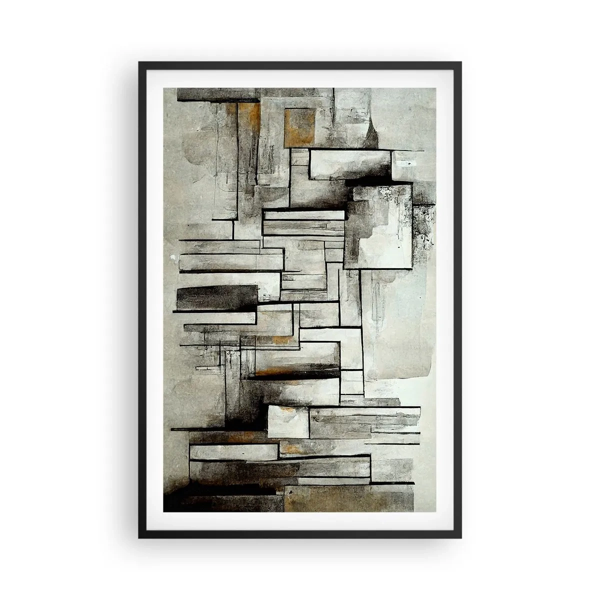 Póster en marco negro - El poder de la sencillez - 61x91 cm