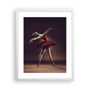 Póster en marco blanco - Primera bailarina - 40x50 cm