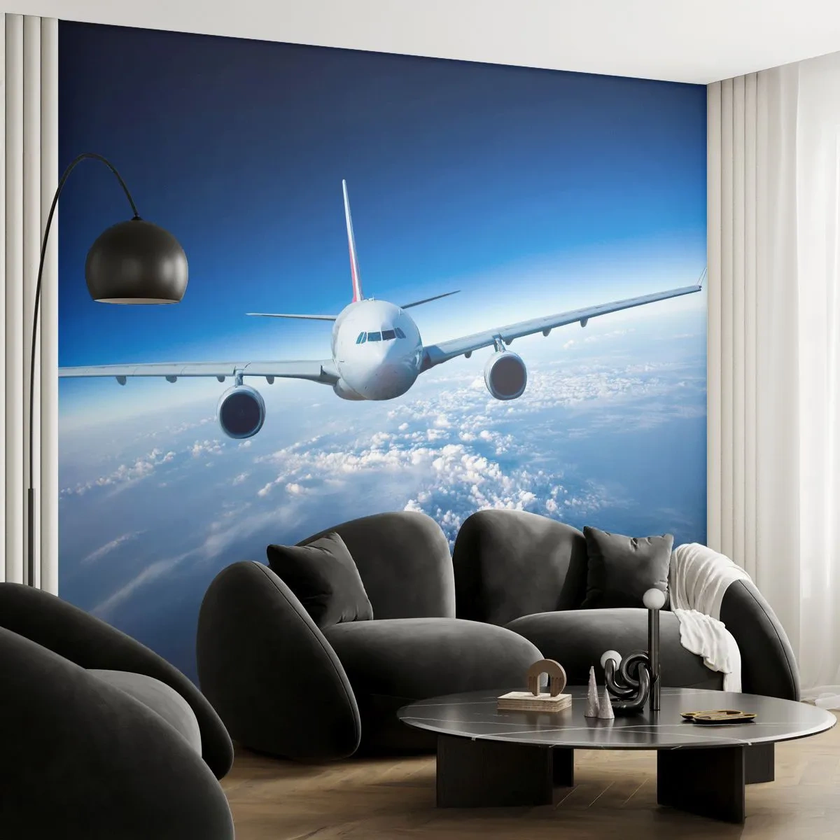 Fotomural Standard Eco - Vuelo porque quiero - Avión, Aeronave, Viaje - 200x140 cm