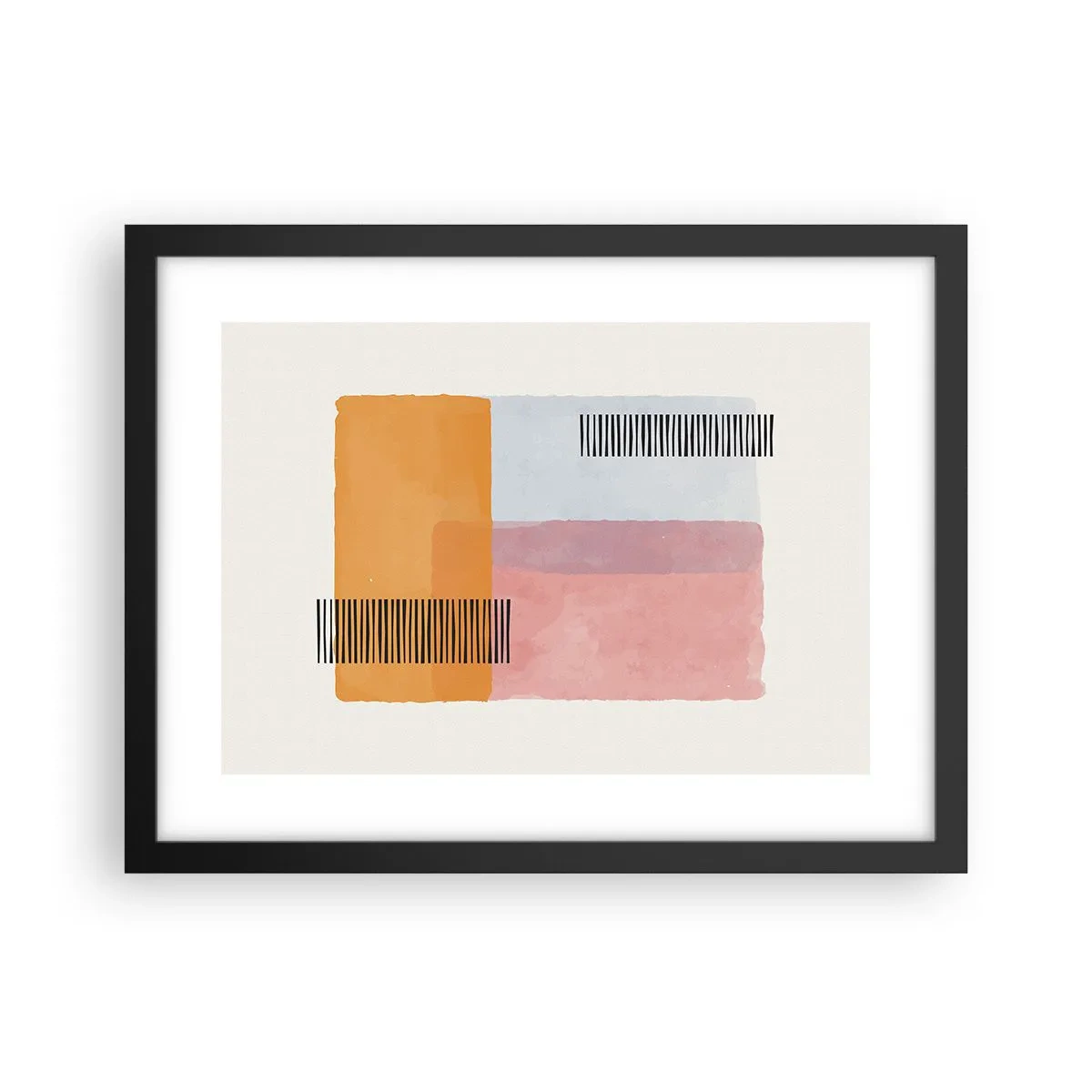 Póster en marco negro - La rectitud - 40x30 cm
