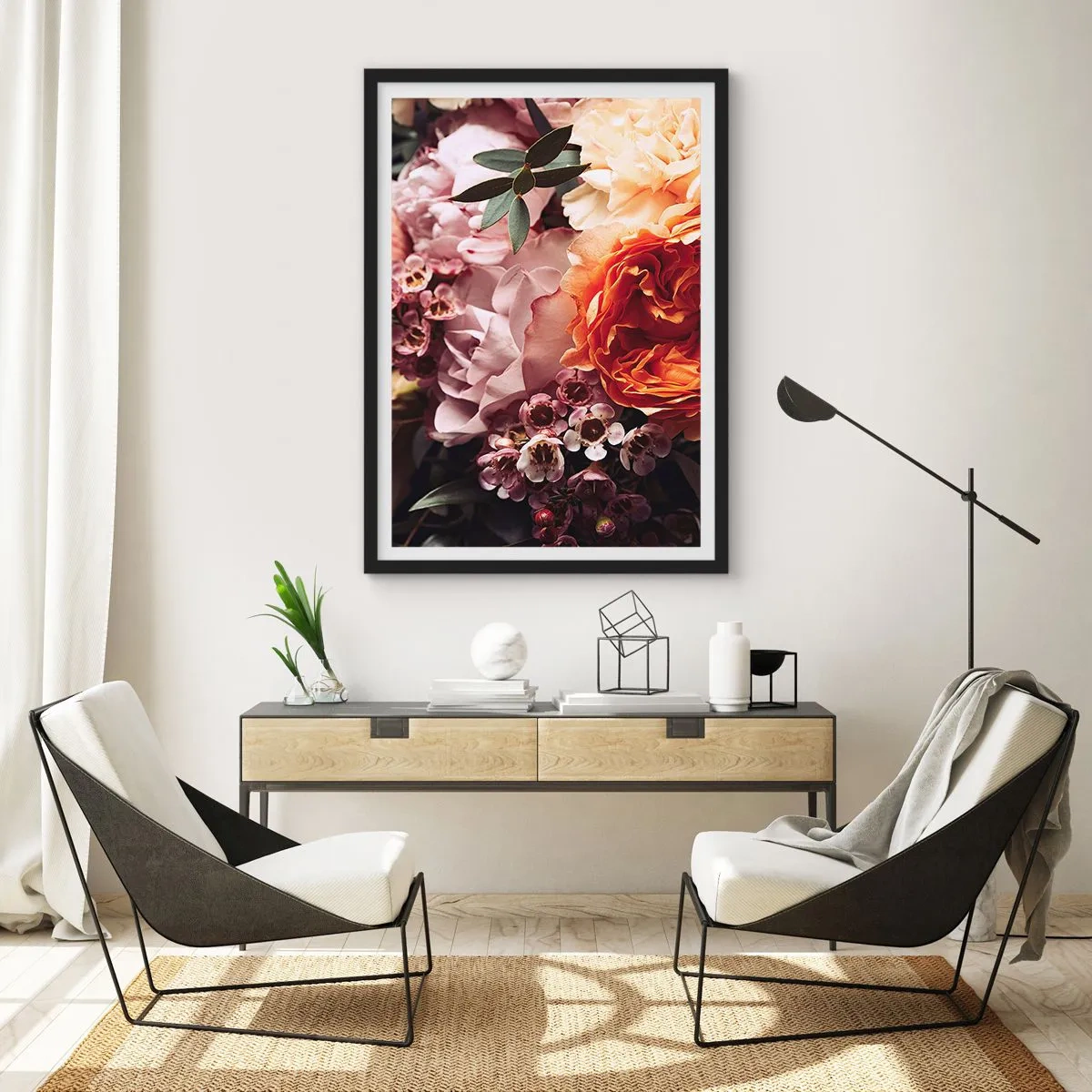 Póster en marco negro - Belleza envolvente - 70x100 cm
