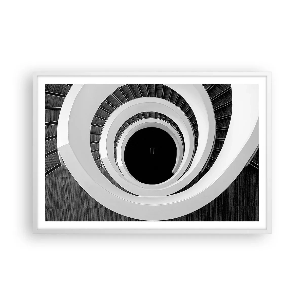 Póster en marco blanco - Hacia el origen - 91x61 cm