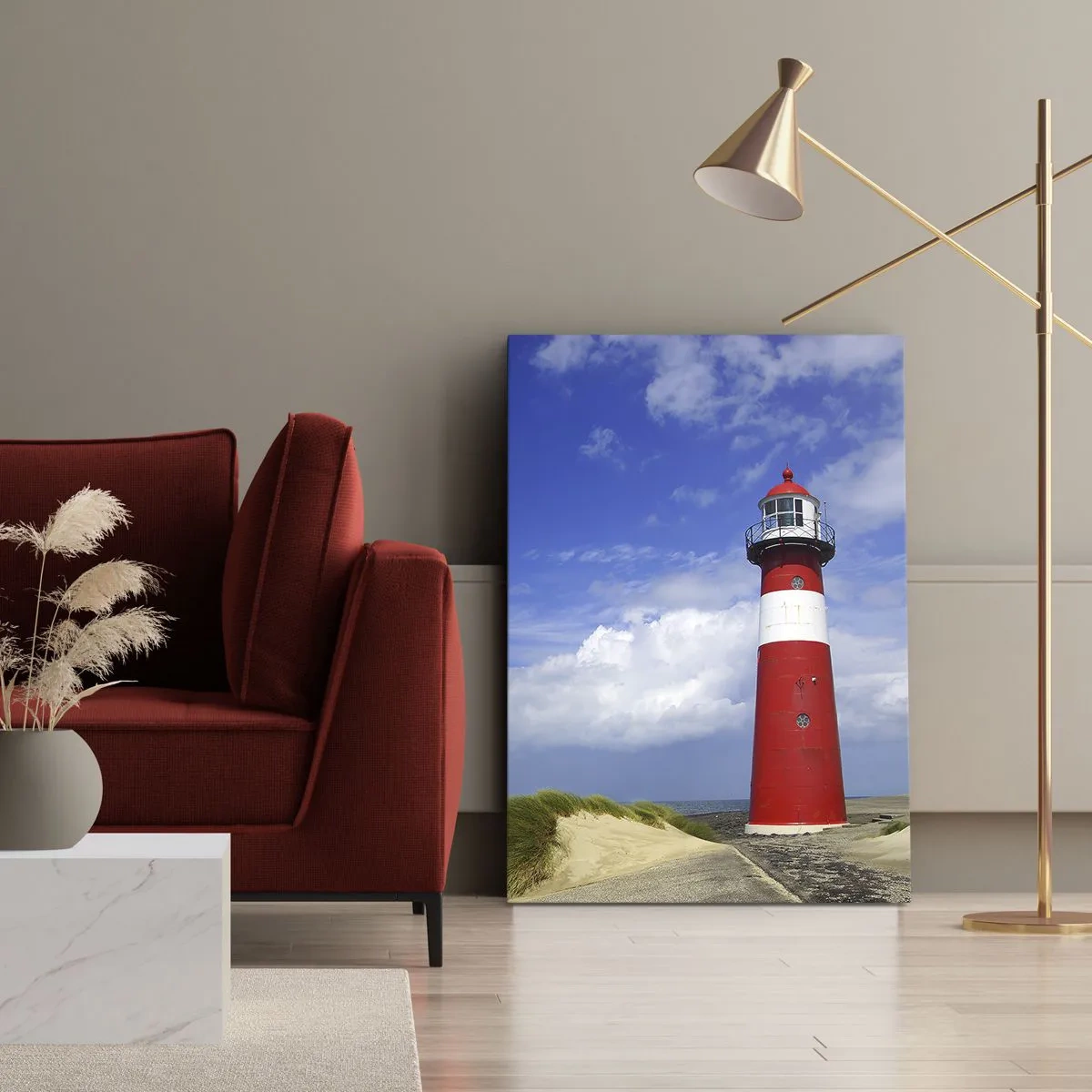 Cuadro sobre lienzo - Impresión de Imagen - Una soledad de ensueño - 65x120 cm