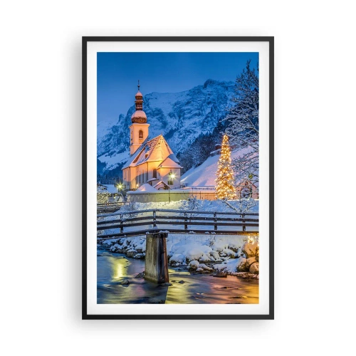 Póster en marco negro - El espíritu de la Navidad - 61x91 cm