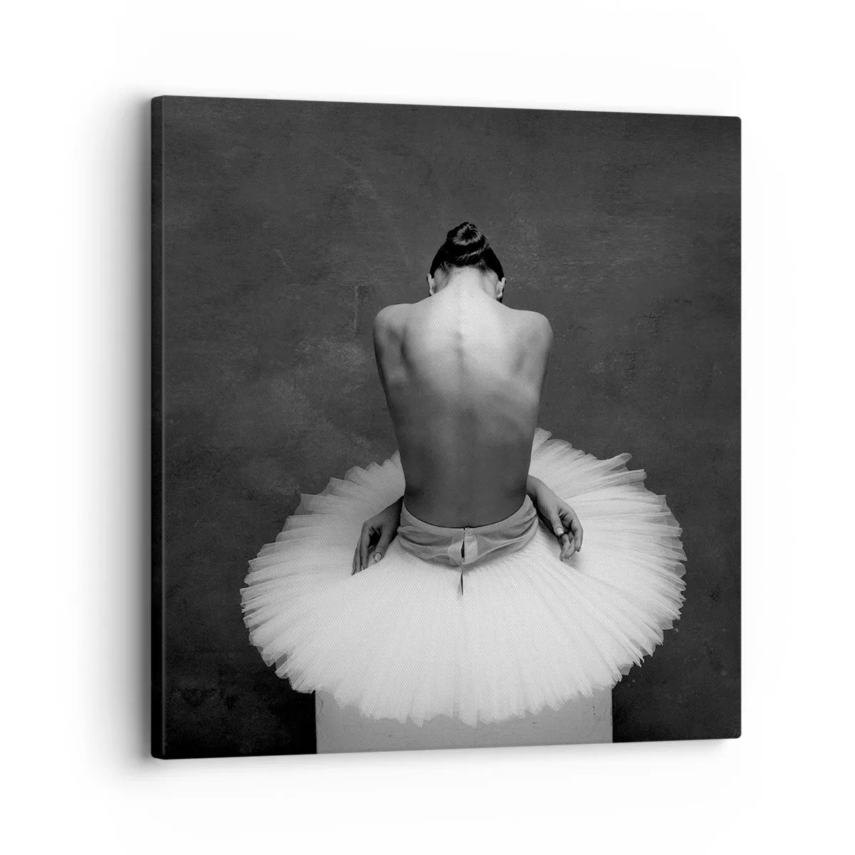 Cuadro sobre lienzo - Impresión de Imagen - Rodeada de pétalos - 30x30 cm