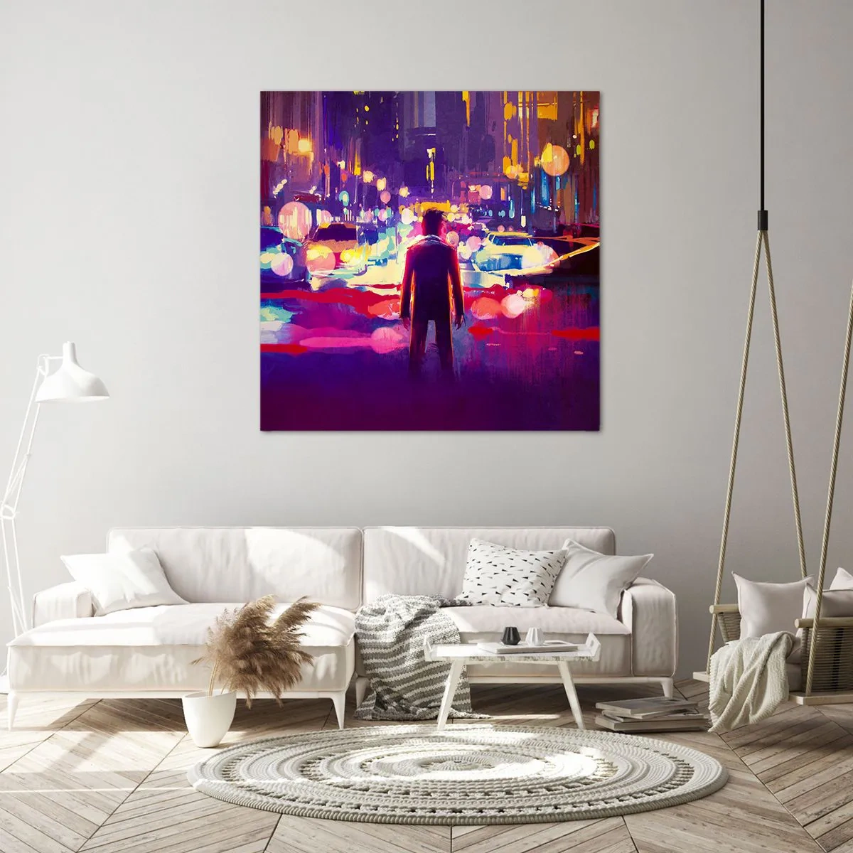 Cuadro sobre lienzo - Impresión de Imagen - Inmerso en la luz - 40x40 cm