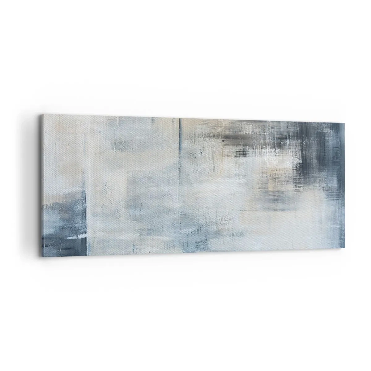Cuadro sobre lienzo - Impresión de Imagen - Detrás de un velo azul - 100x40 cm