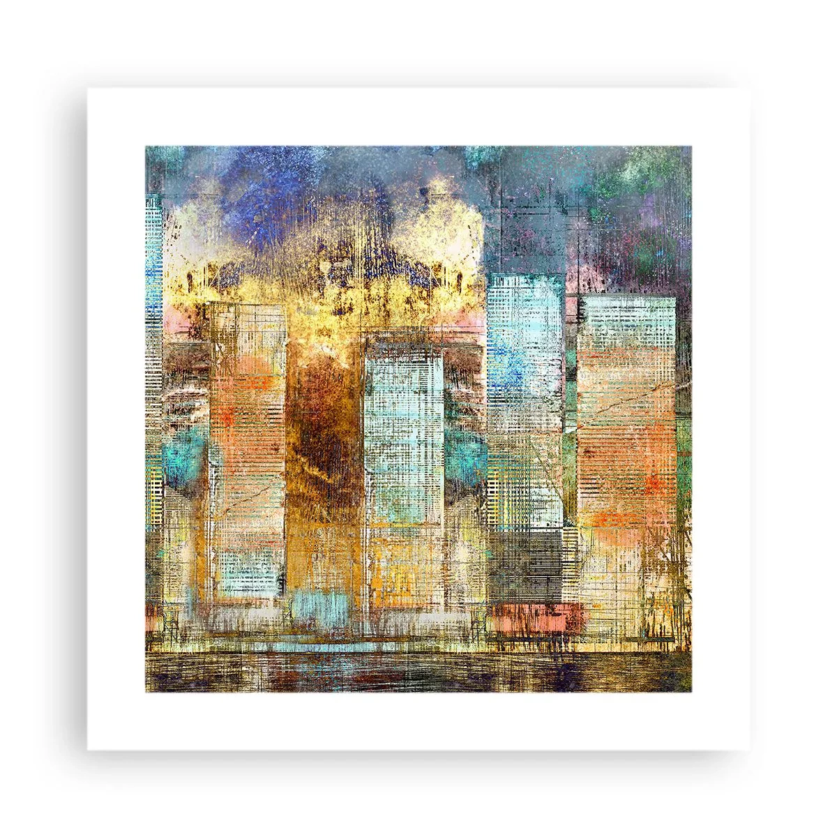 Póster - Metrópolis soleada - 40x40 cm