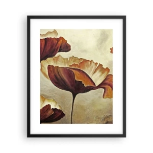 Póster en marco negro - Prado de prados - 40x50 cm