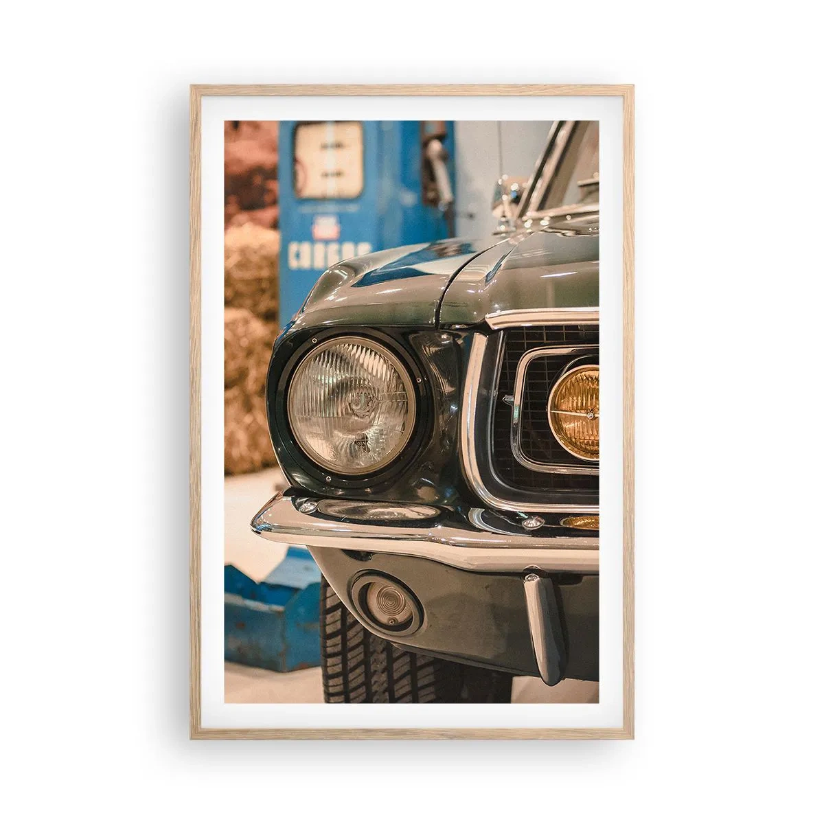 Póster en marco roble claro - Encuentro con una leyenda - 61x91 cm