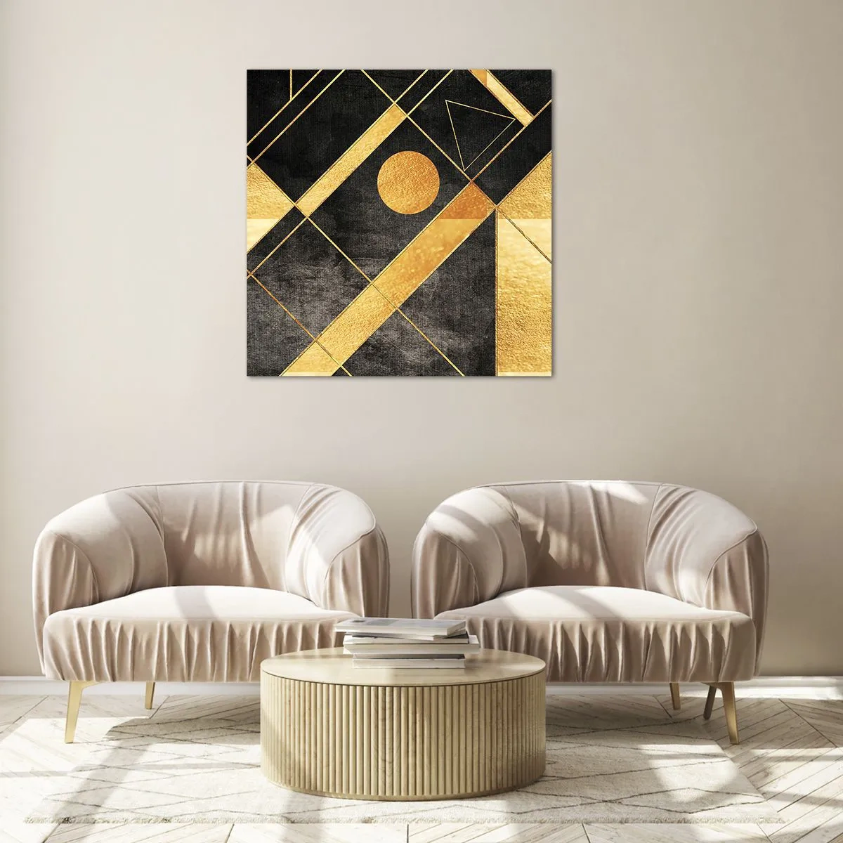 Cuadro sobre vidrio - Impresiones sobre Vidrio - Sol del desierto - 70x70 cm