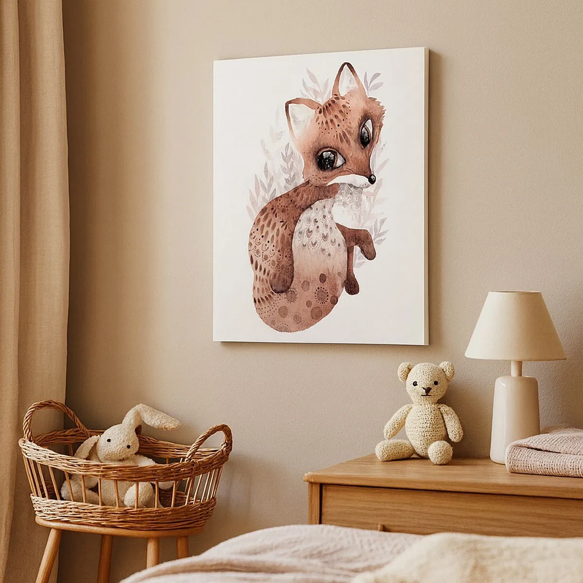 Cuadro sobre lienzo - Impresión de Imagen - Dulzura y amor - 30x30 cm