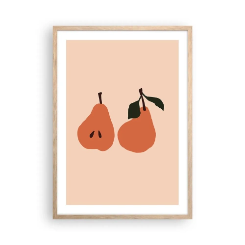 Póster en marco roble claro - La dulzura misma - 50x70 cm