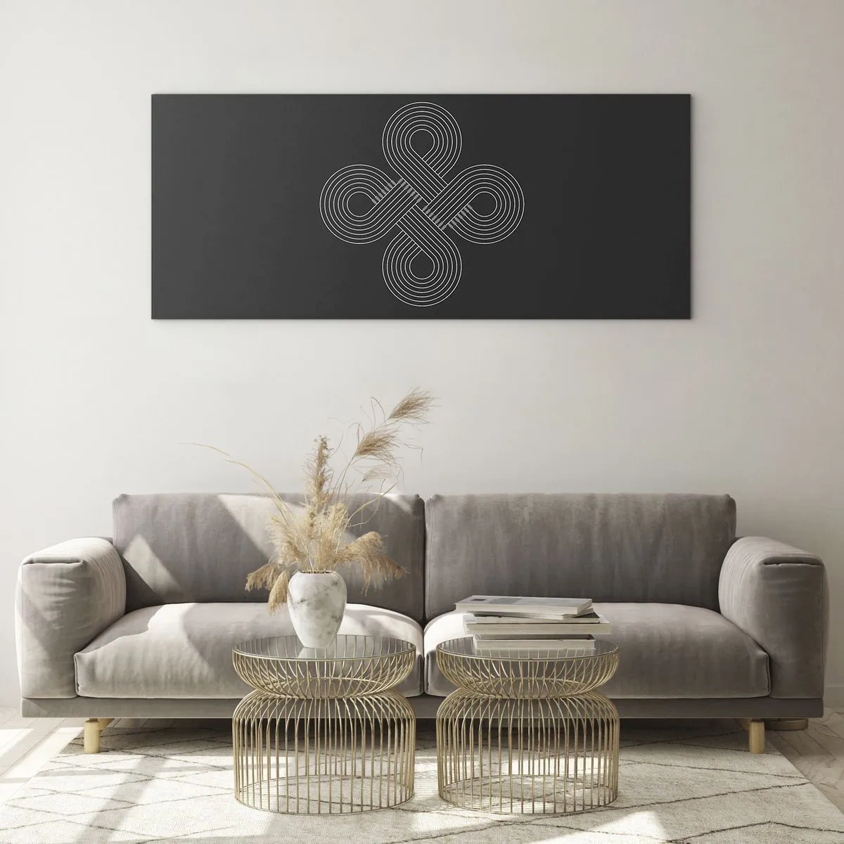 Cuadro sobre vidrio - Impresiones sobre Vidrio - El espíritu celta - 90x30 cm