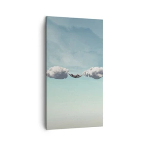 Cuadro sobre lienzo - Impresión de Imagen - La felicidad del momento - 45x80 cm