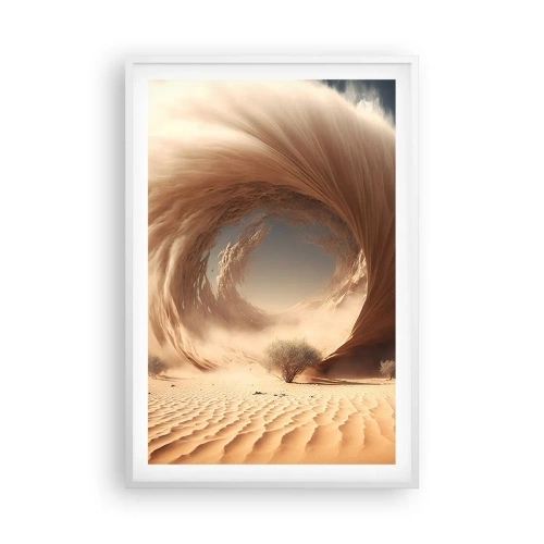 Póster en marco blanco - Portal abierto - 61x91 cm