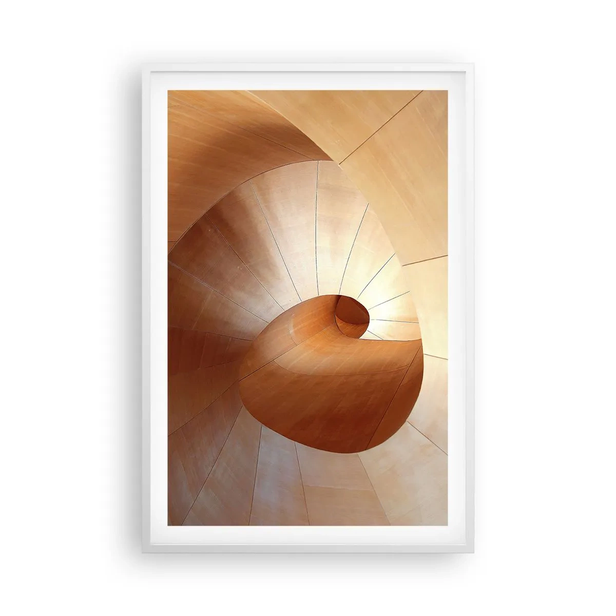 Póster en marco blanco - Serpentina arquitectónica - 61x91 cm