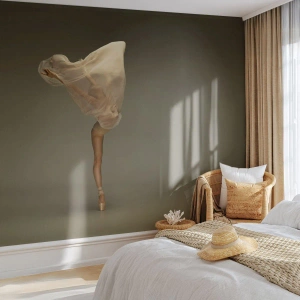 Fotomural Premium Sand - A punto de volar - Bailarina, Bailar, Ballet - 250x175 cm