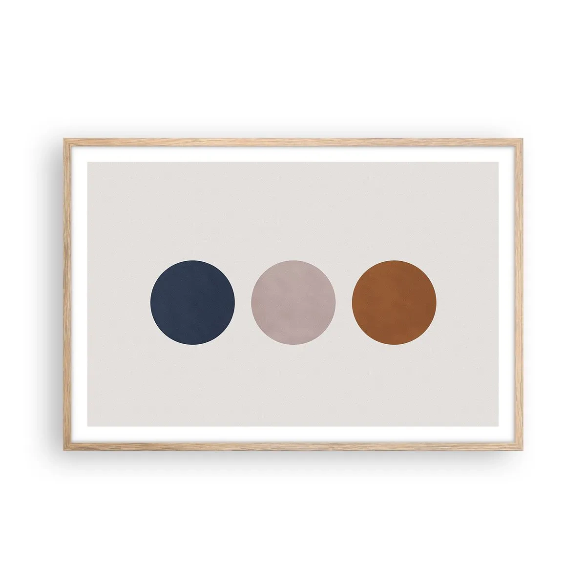Póster en marco roble claro - Símbolo de perfección - 91x61 cm
