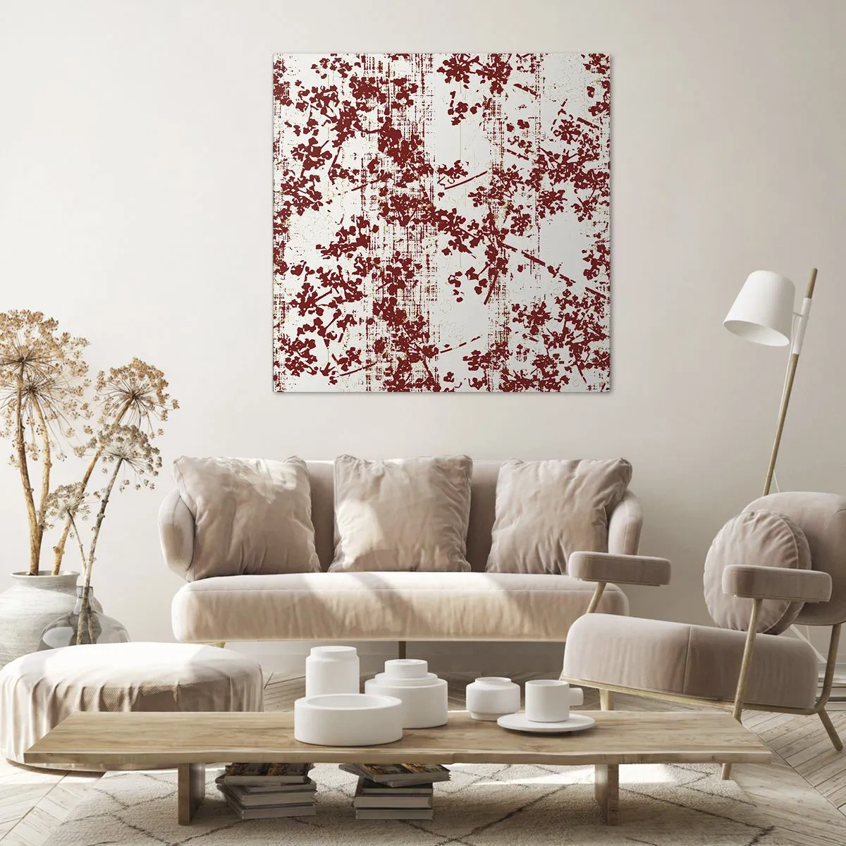 Cuadro sobre lienzo - Impresión de Imagen - Como un viejo percal - 70x70 cm