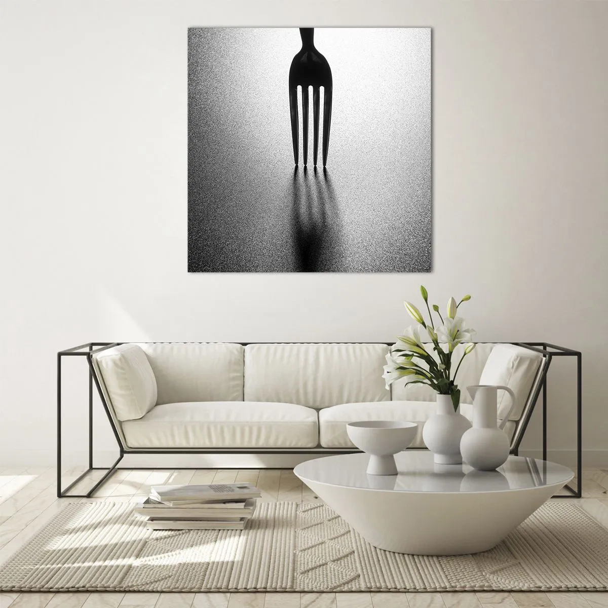 Cuadro sobre vidrio - Impresiones sobre Vidrio - Luz y sombra - 70x70 cm
