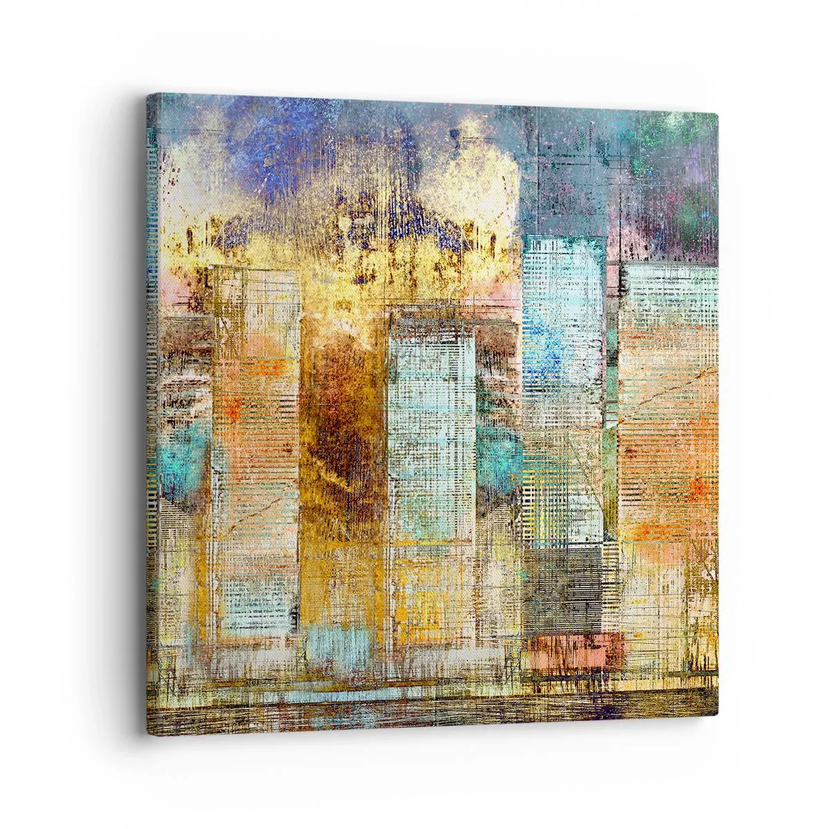 Cuadro sobre lienzo - Impresión de Imagen - Metrópolis soleada - 30x30 cm