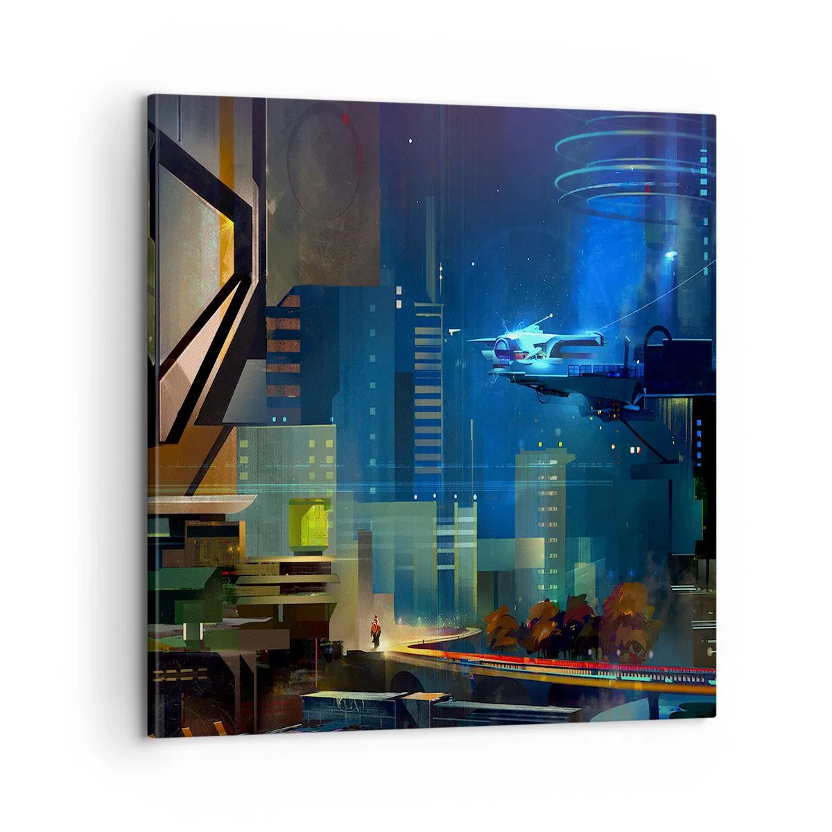Cuadro sobre lienzo - Impresión de Imagen - En un futuro próximo - 60x60 cm
