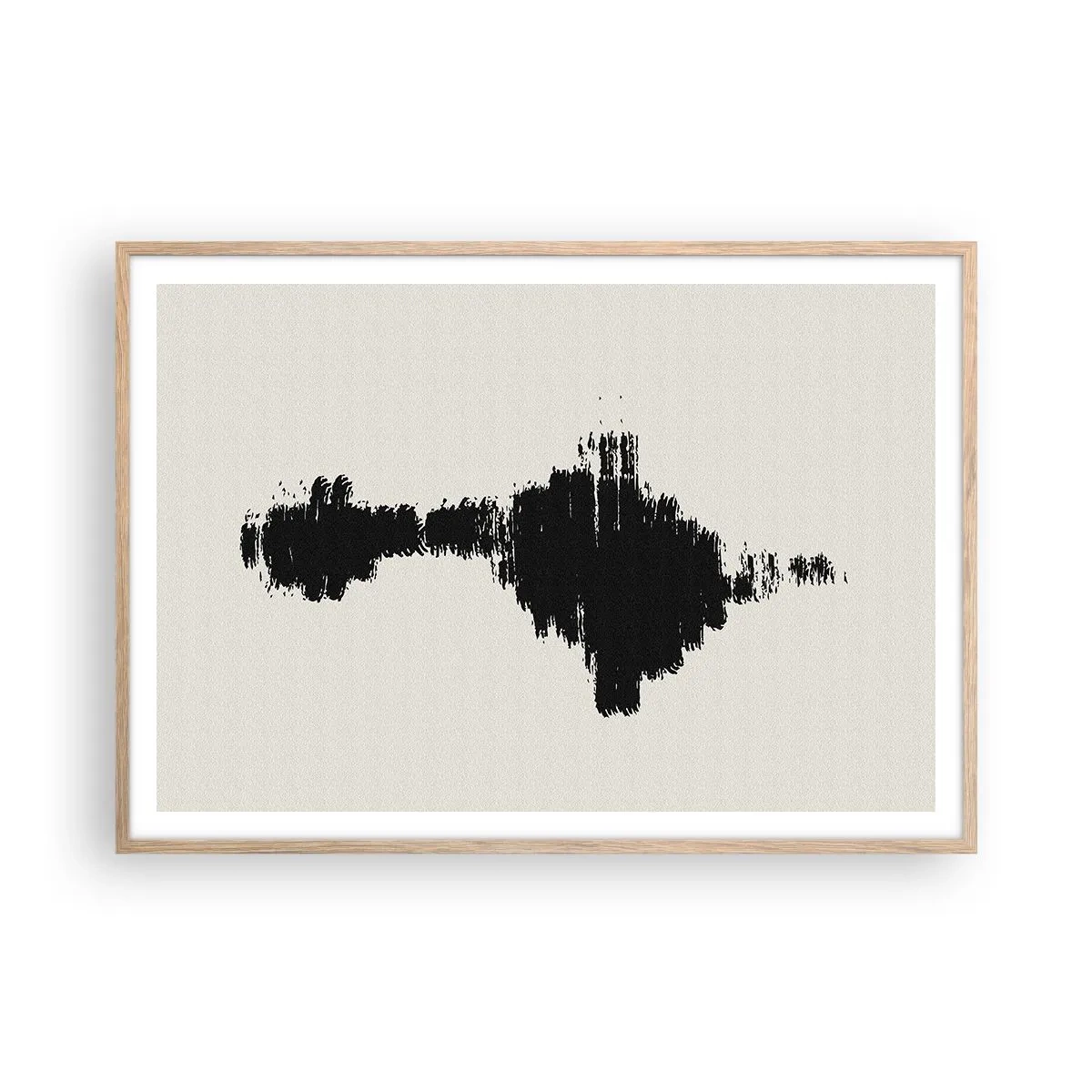 Póster en marco roble claro - Vibraciones de la imaginación - 100x70 cm