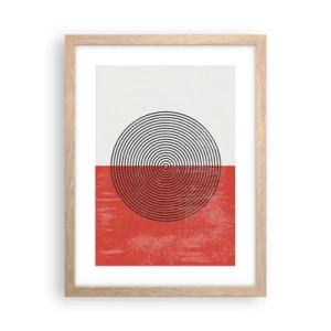 Póster en marco roble claro - En el corazón de la misma - 30x40 cm
