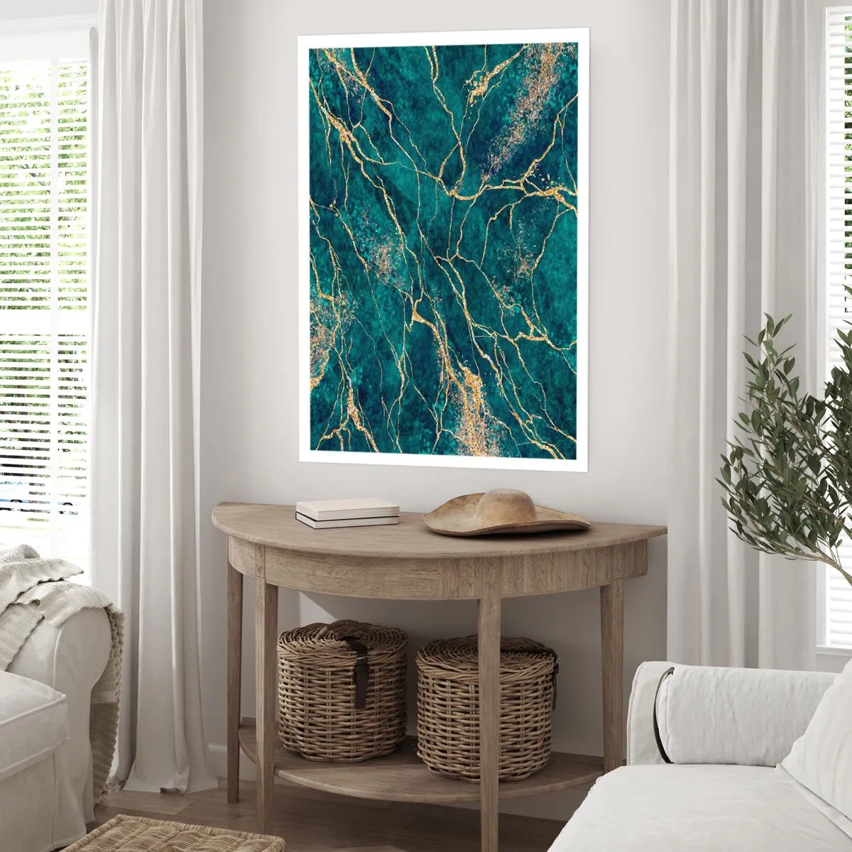 Póster - Riachuelos de oro - 61x91 cm