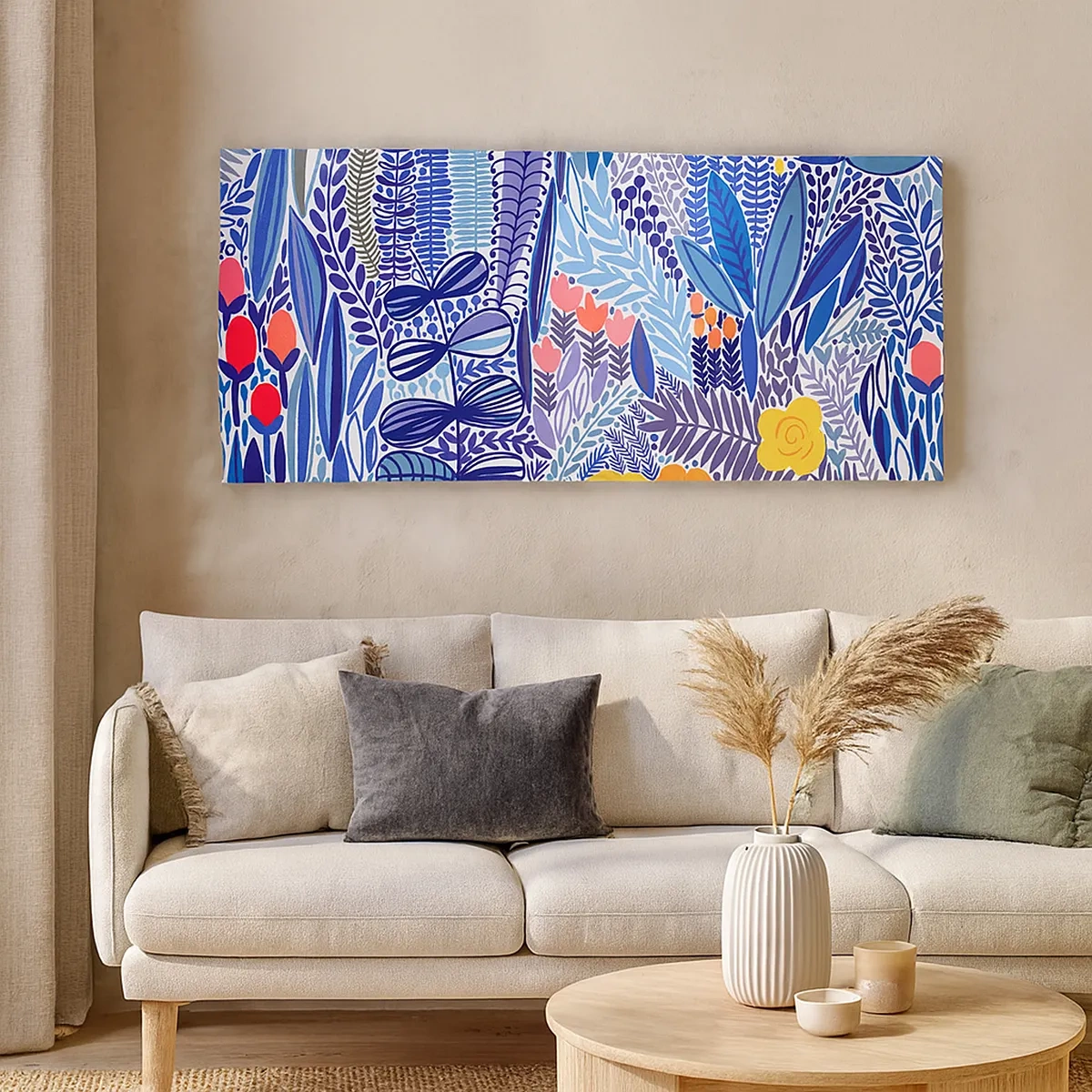 Cuadro sobre lienzo - Impresión de Imagen - Jardín hawaiano - 30x30 cm