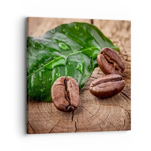 Cuadro sobre lienzo - Impresión de Imagen - El auténtico y negro - 30x30 cm