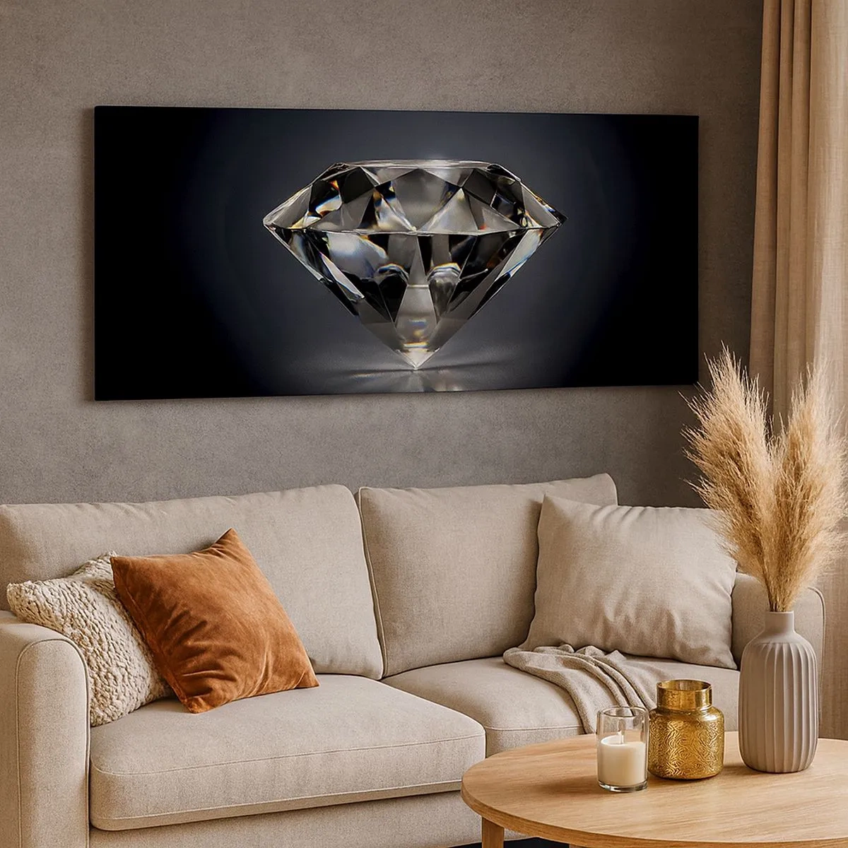 Cuadro sobre lienzo - Impresión de Imagen - Riqueza y belleza - 100x40 cm