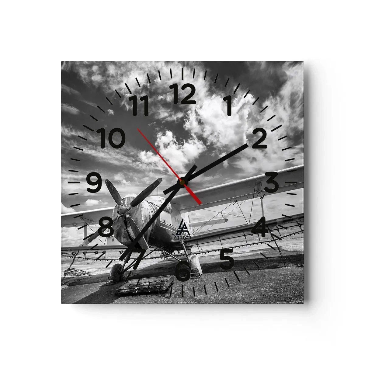 Reloj de pared - Reloj de vidrio - No puedo esperar - 40x40 cm