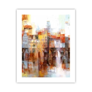 Póster - Puente y ciudad - 40x50 cm
