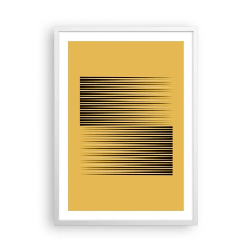 Póster en marco blanco - Cuadrado de opuestos - 50x70 cm