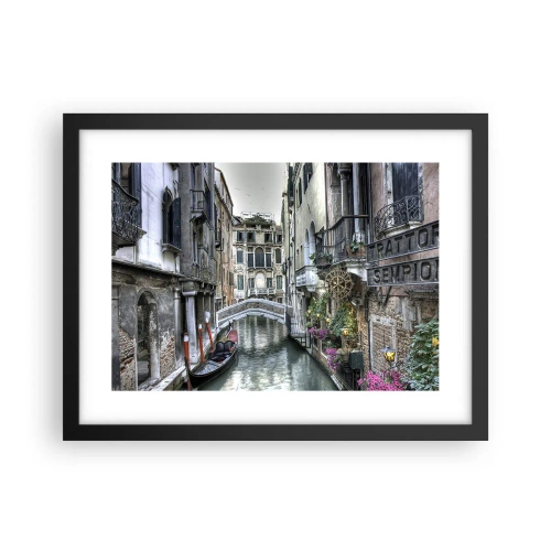 Póster en marco negro - Durante siglos, un sueño - 40x30 cm
