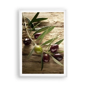 Póster en marco blanco - Directamente de la naturaleza - 70x100 cm
