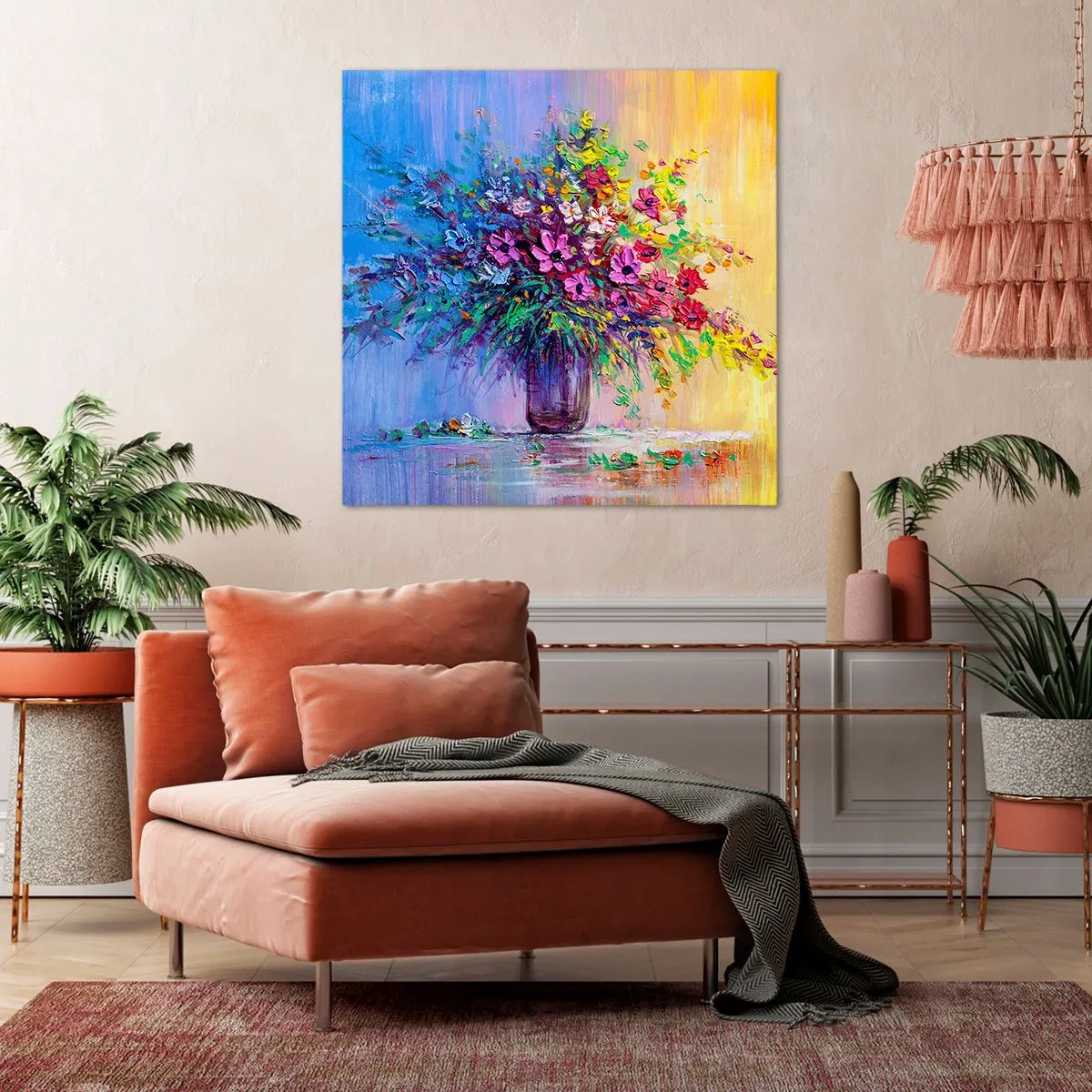 Cuadro sobre lienzo - Impresión de Imagen - El regalo de un prado de verano - 50x50 cm