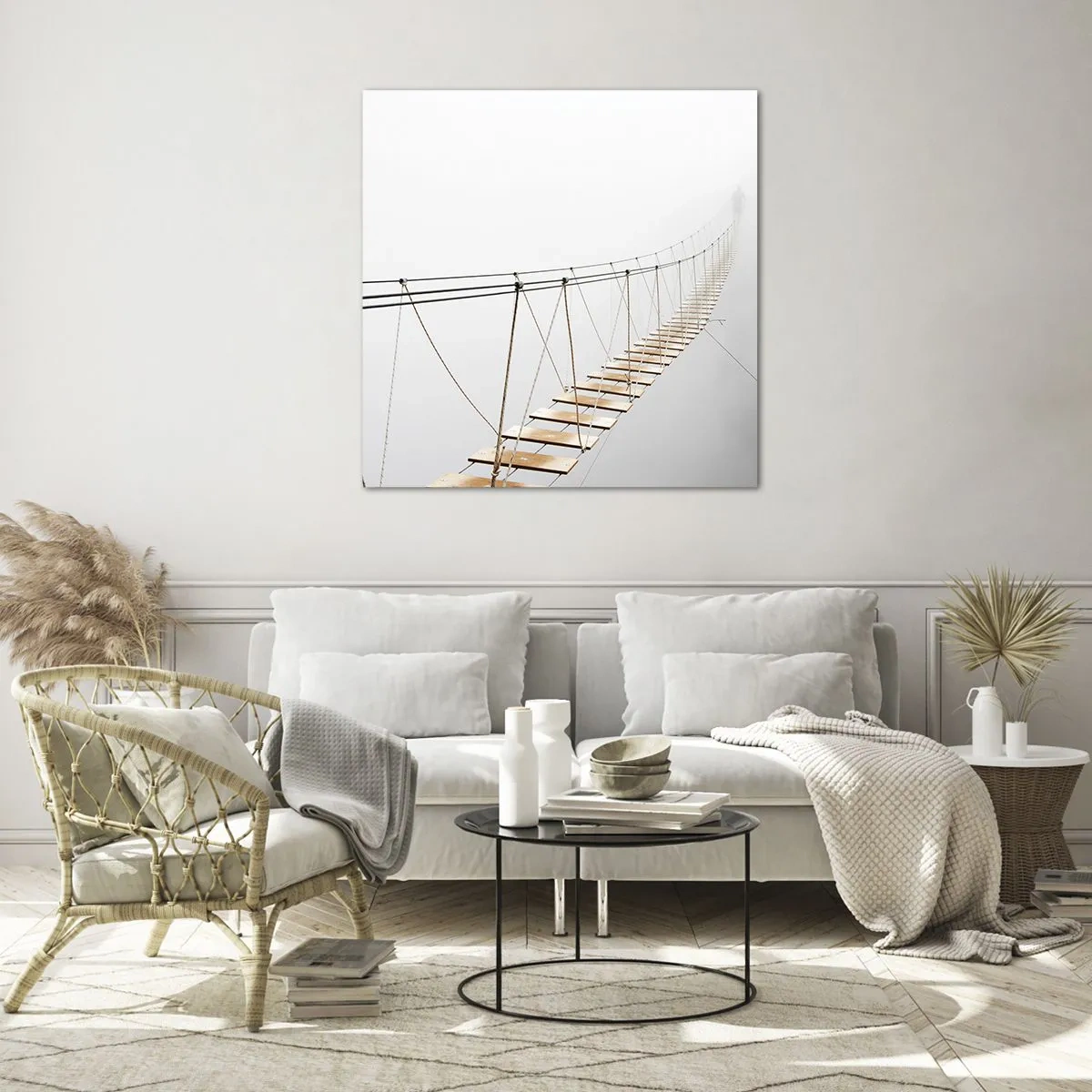 Cuadro sobre vidrio - Impresiones sobre Vidrio - ¿Adónde le llevará? - 50x50 cm