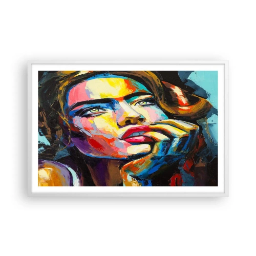Póster en marco blanco - Sueños - 91x61 cm