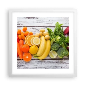 Póster en marco blanco - ¿No es suficiente? - 40x40 cm