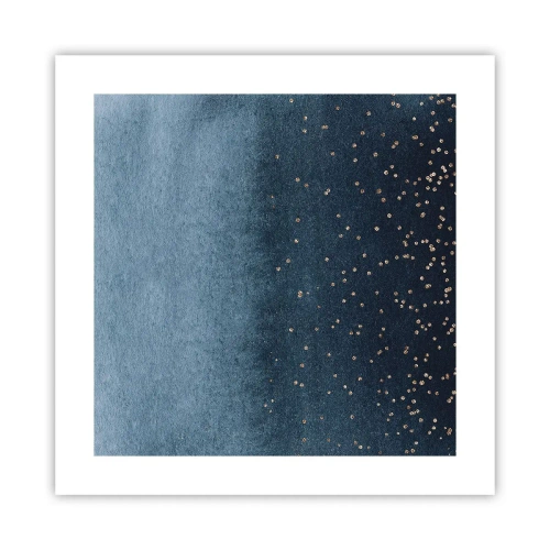 Póster - Composición - fases azules - 40x40 cm