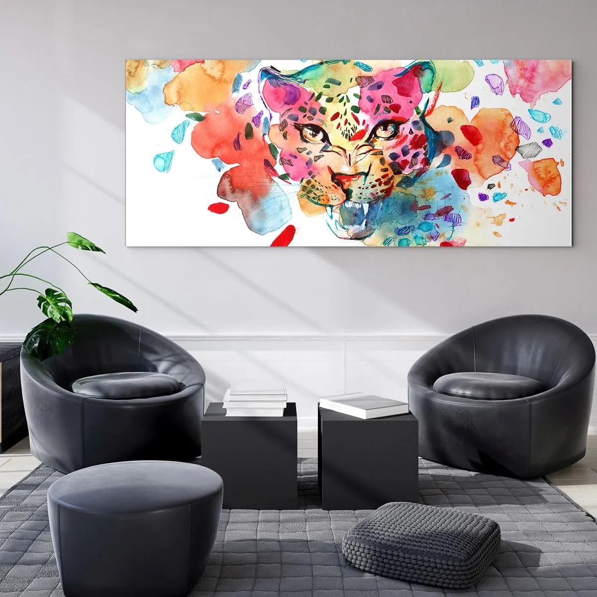 Cuadro sobre vidrio - Impresiones sobre Vidrio - La bella y la bestia - 100x40 cm