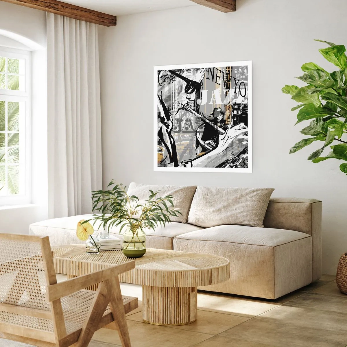 Póster - Al ritmo de Nueva York - 60x60 cm