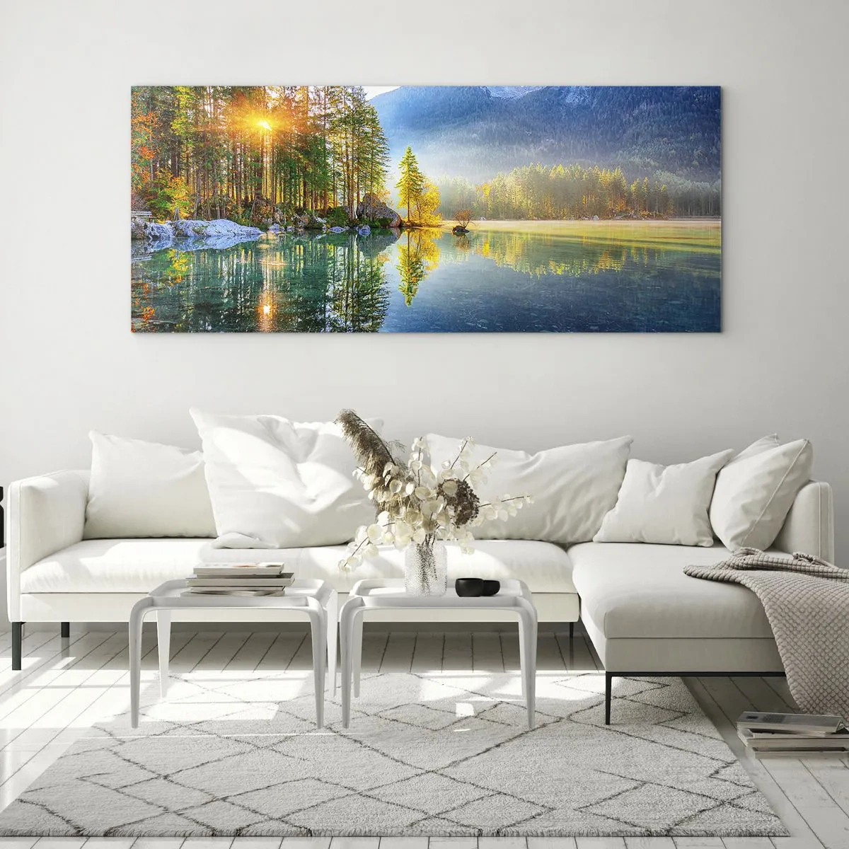 Cuadro sobre vidrio - Impresiones sobre Vidrio - Majestuosidad y dulzura - 100x40 cm