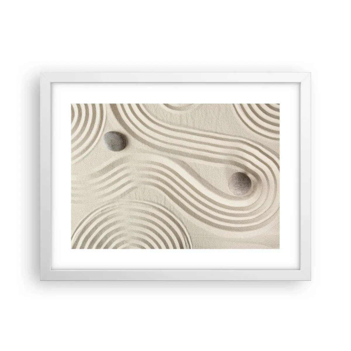 Póster en marco blanco - Un toque de calidez - 40x30 cm