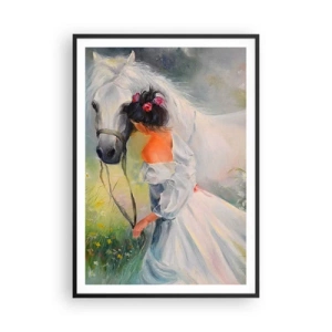 Póster en marco negro - Como si de un hermoso sueño se tratara - 70x100 cm